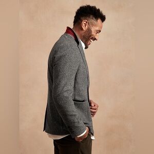 BANANA REPUBLIC ITALIAN HERRINGBONE BLAZER